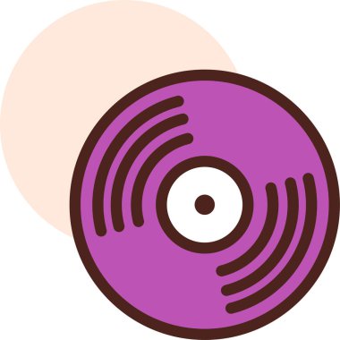 CD mi? Web simgesi basit tasarım