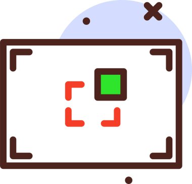 elektronik ve teknoloji simgesi, vektör illüstrasyonu beyaz arkaplanda izole edildi 