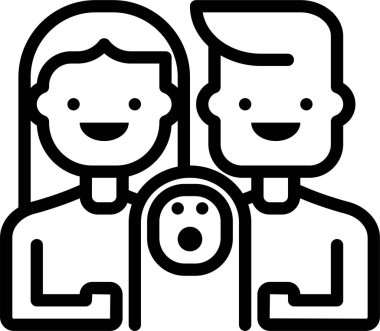 Evlat. Web simgesi vektör illüstrasyonu