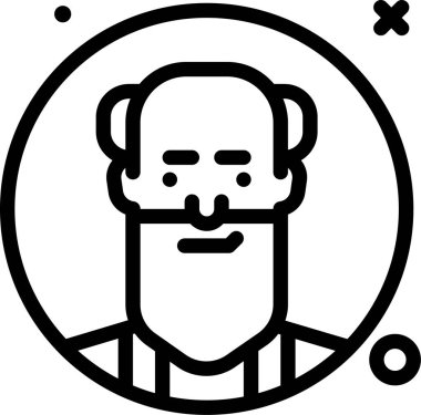 Avatar simgesi, vektör illüstrasyonu