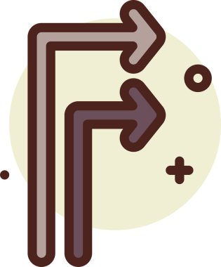 yön web simgesi, basit vektör illüstrasyonu 