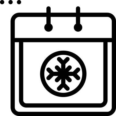 Takvim simgesi, vektör çizimi