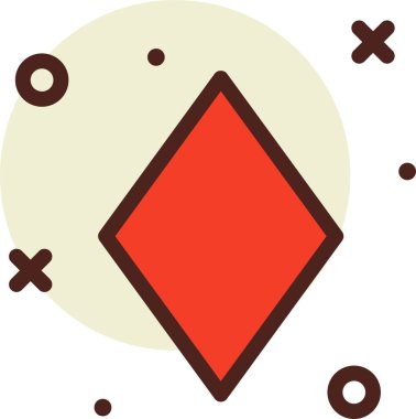 Elmas simgesi, vektör illüstrasyonu