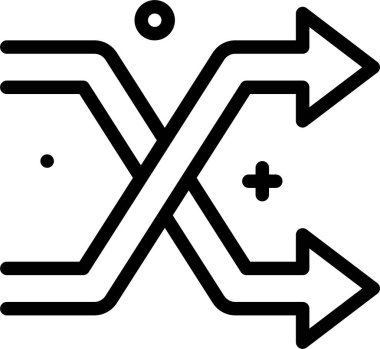 Ok. Web simgesi basit illüstrasyon