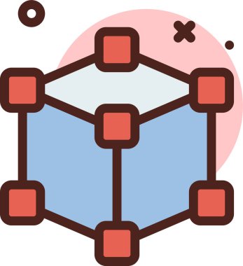 şebeke. Web simgesi basit illüstrasyon