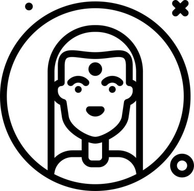 Avatar simgesi, vektör illüstrasyonu
