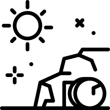 Hatanın katı simgesi, vektör çizimi