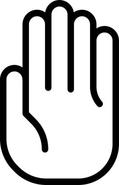 El hareketi simgesi, vektör illüstrasyonu