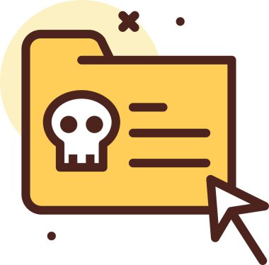 Beyaz arkaplanda izole edilmiş dizin simgesi ve vektör illüstrasyonu 