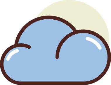 Çizgi film simgesinin vektör çizimi