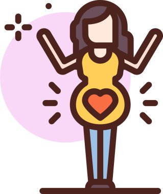 Aşk. Web simgesi basit illüstrasyon