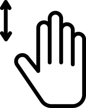 El hareketi simgesi, vektör illüstrasyonu