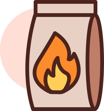 Yangın. Web simgesi basit illüstrasyon