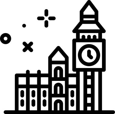 Bina. Web simgesi basit tasarım