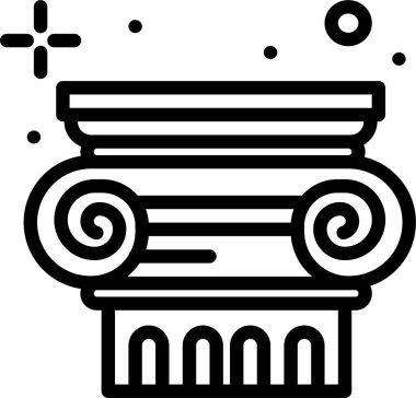 Bir bank simgesinin vektör illüstrasyonu