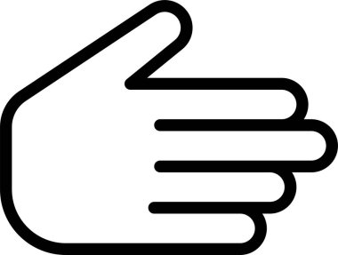 El hareketi simgesi, vektör illüstrasyonu