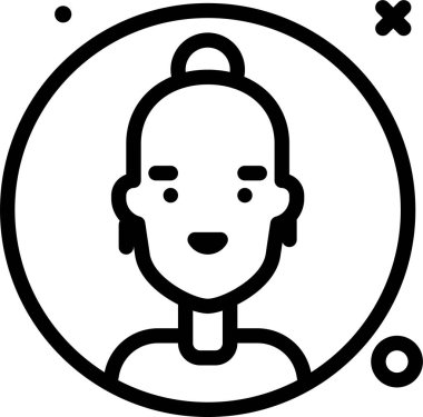 Avatar simgesi, vektör illüstrasyonu