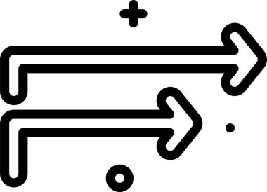 yön web simgesi, basit vektör illüstrasyonu 