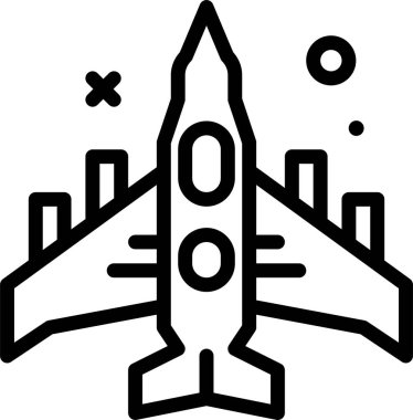 Roket. Web simgesi vektör illüstrasyonu