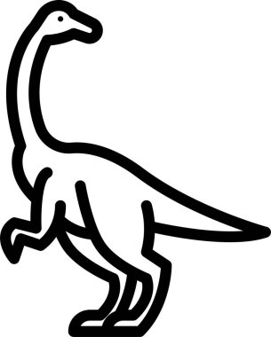 Dinozor. Web simgesi basit illüstrasyon 