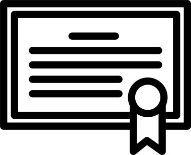 eğitim web simgesi, basit vektör illüstrasyonu 