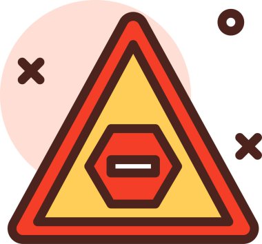 uyarı modern simgesi, vektör illüstrasyonu beyaz arkaplanda izole edildi 