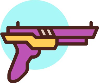 Silah. Web simgesi basit illüstrasyon