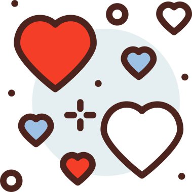 kalp şeklinde, sevgililer günü, sevgililer günü, sevgililer günü, aşk, romantizm, romantik, vektör çizimi