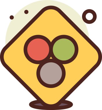 soyut şekiller simge, vektör illüstrasyonu beyaz arkaplan üzerinde izole 