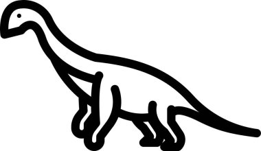 Dinozor. Web simgesi basit illüstrasyon 