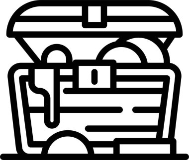 Alışveriş çantası. Basit resimleme