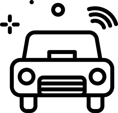 - Araba. Web simgesi basit illüstrasyon