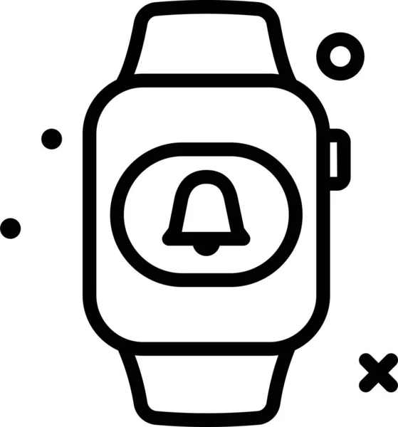 Icono Reloj Ilustración Vectorial Aislada Sobre Fondo Blanco — Vector de stock