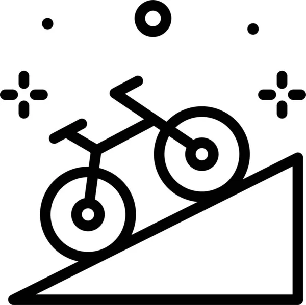 自転車だ Webアイコンシンプルなイラスト — ストックベクタ