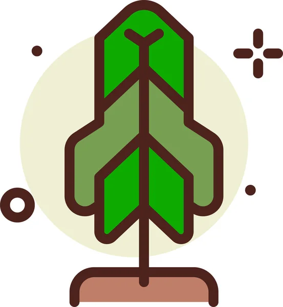 Árvore Web Ícone Ilustração Vetorial Simples — Vetor de Stock