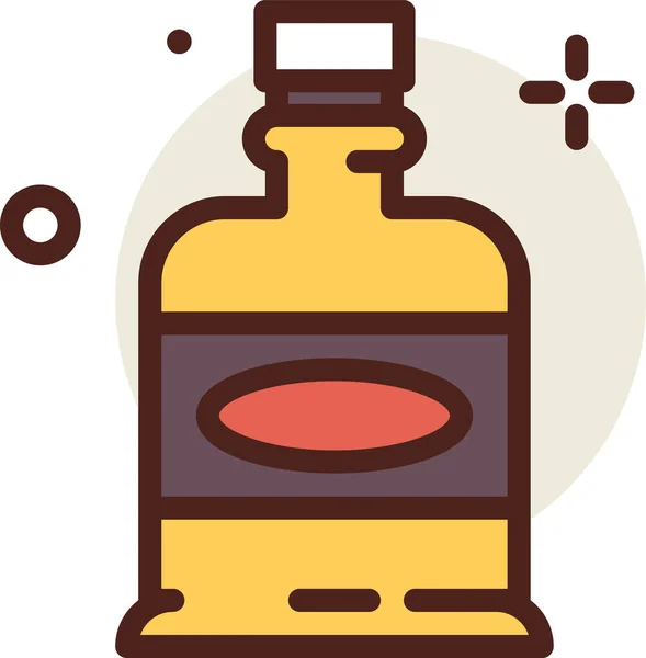 Butelkę Ikona Web Prosta Ilustracja — Wektor stockowy