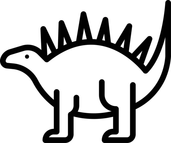 Dinosauro Icona Web Semplice Illustrazione — Vettoriale Stock