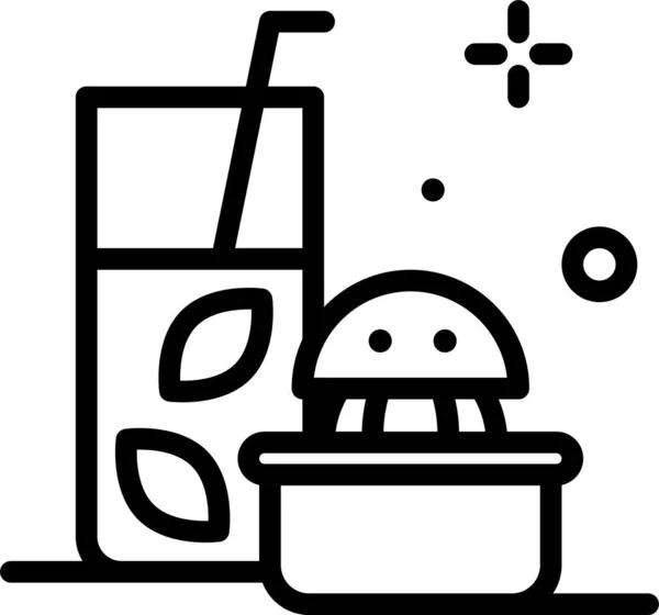 Їжа Веб Іконка Проста Ілюстрація — стоковий вектор