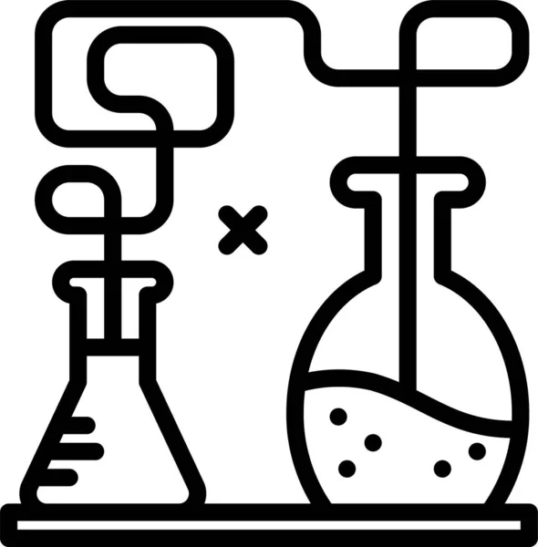 Symbol Für Biologie Und Chemie Vektor Illustration Auf Weißem Hintergrund — Stockvektor