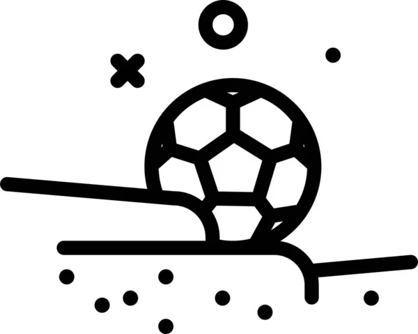 Voetbal Web Icoon Eenvoudige Illustratie — Stockvector