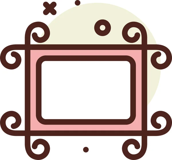 Frame Web Symbol Einfache Vektorillustration — Stockvektor