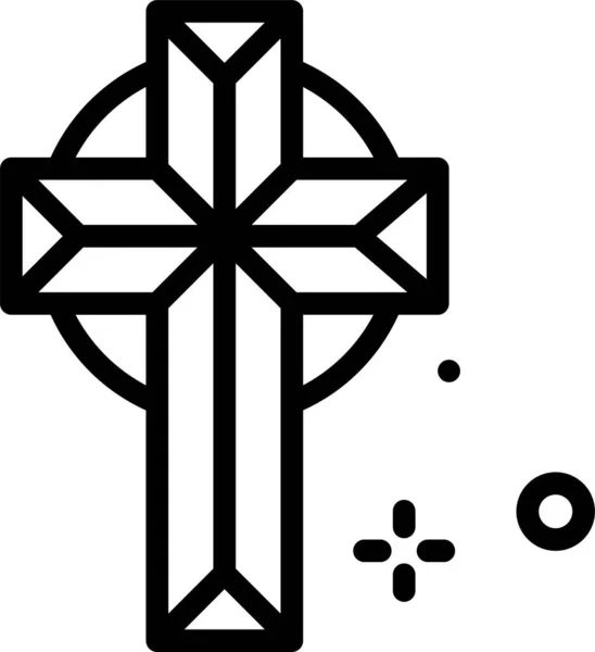 Chrześcijańska Ikona Internetowa Prosty Wektor Ilustracji — Wektor stockowy