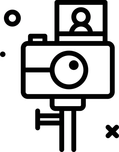 Видеокамера Простая Иллюстрация — стоковый вектор