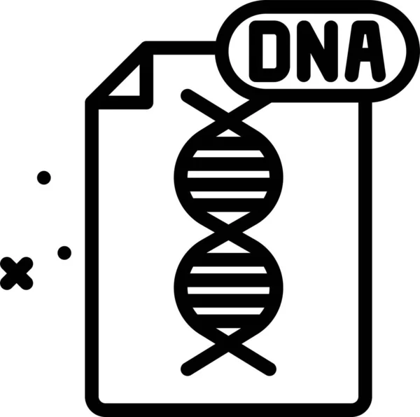 Dna Web Simgesi Basit Illüstrasyon — Stok Vektör