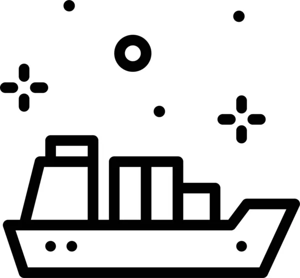Εικονίδιο Ιστού Πλοίου Απλή Διανυσματική Απεικόνιση — Διανυσματικό Αρχείο