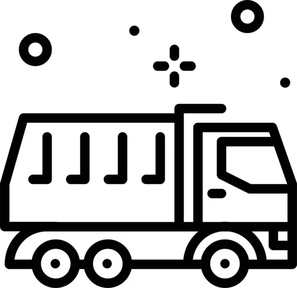 Camion Livraison Illustration Simple — Image vectorielle