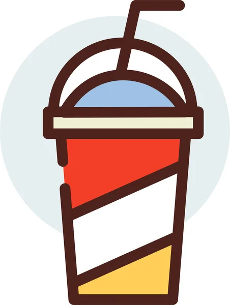 Café Ícone Web Ilustração Simples — Vetor de Stock