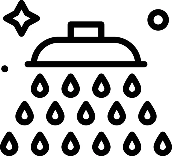 Ikona Kropli Wody Ilustracja Wektora — Wektor stockowy