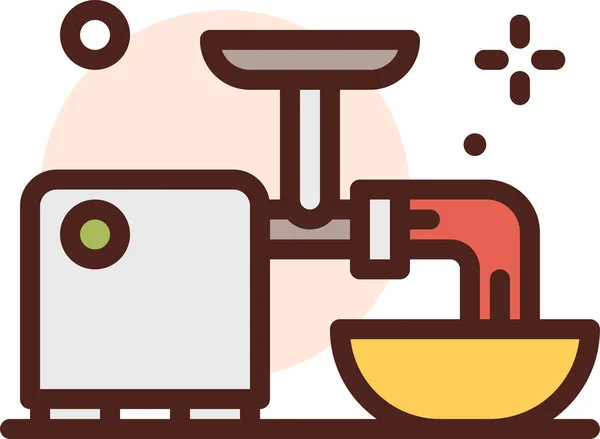 Mutfak Web Simgesi Vektör Illüstrasyonu — Stok Vektör