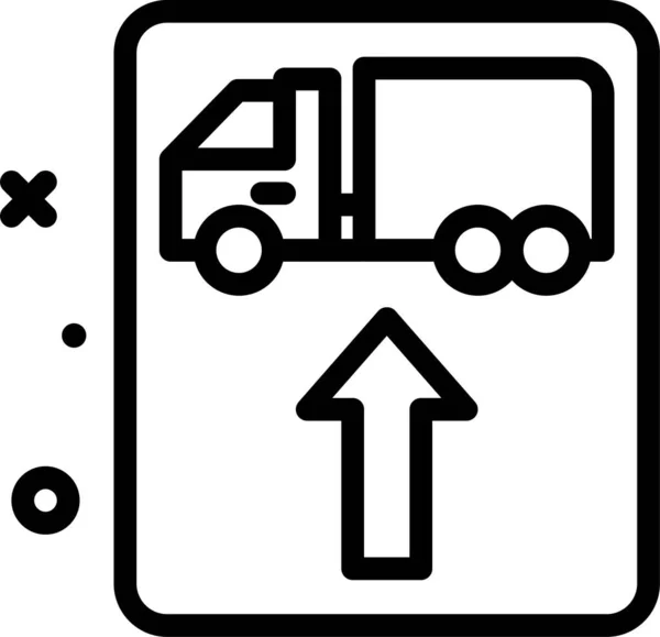 Lieferwagen Einfaches Design — Stockvektor